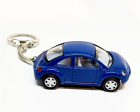 New Beetle Blue Keychain